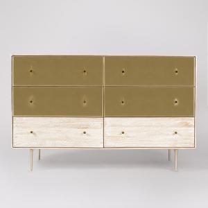 Nyhavn Scandi Style Chest Of Drawers In Light Brown Natural Mango Wood