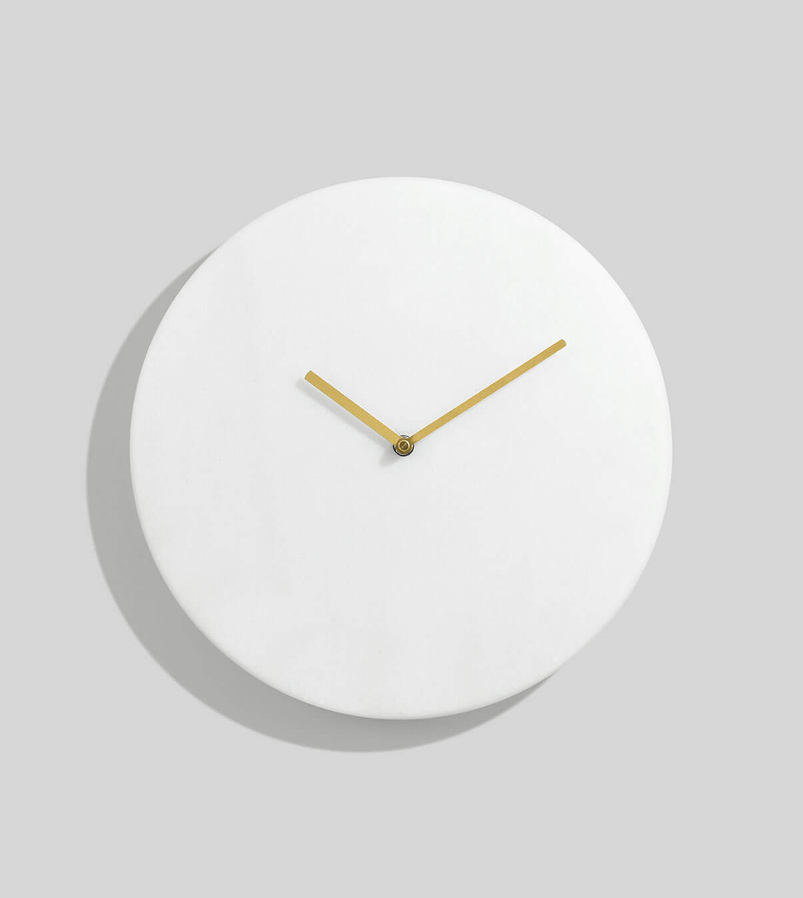 London Clock White Marble