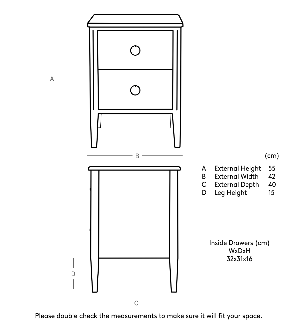 Reyna Scandi Bedside Table in Natural Mango Wood | Swoon