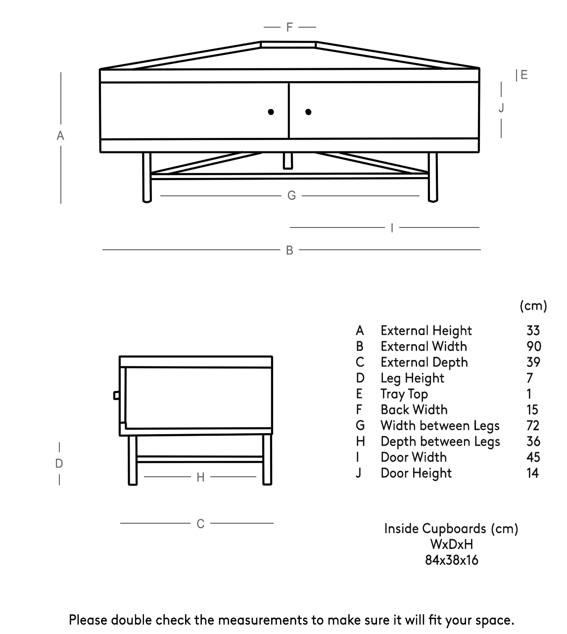 Halle MidCentury Modern Corner TV Unit in Natural OakStained Mango