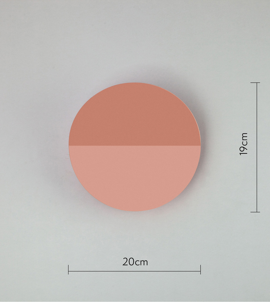 houseof Diffused Wall Light, Metal, Pink houseof Swoon