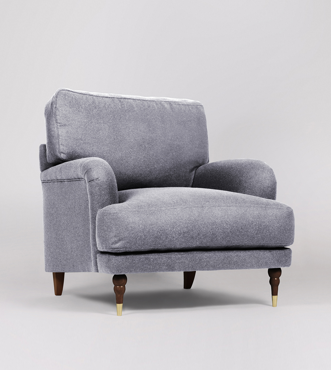 grey armchair next