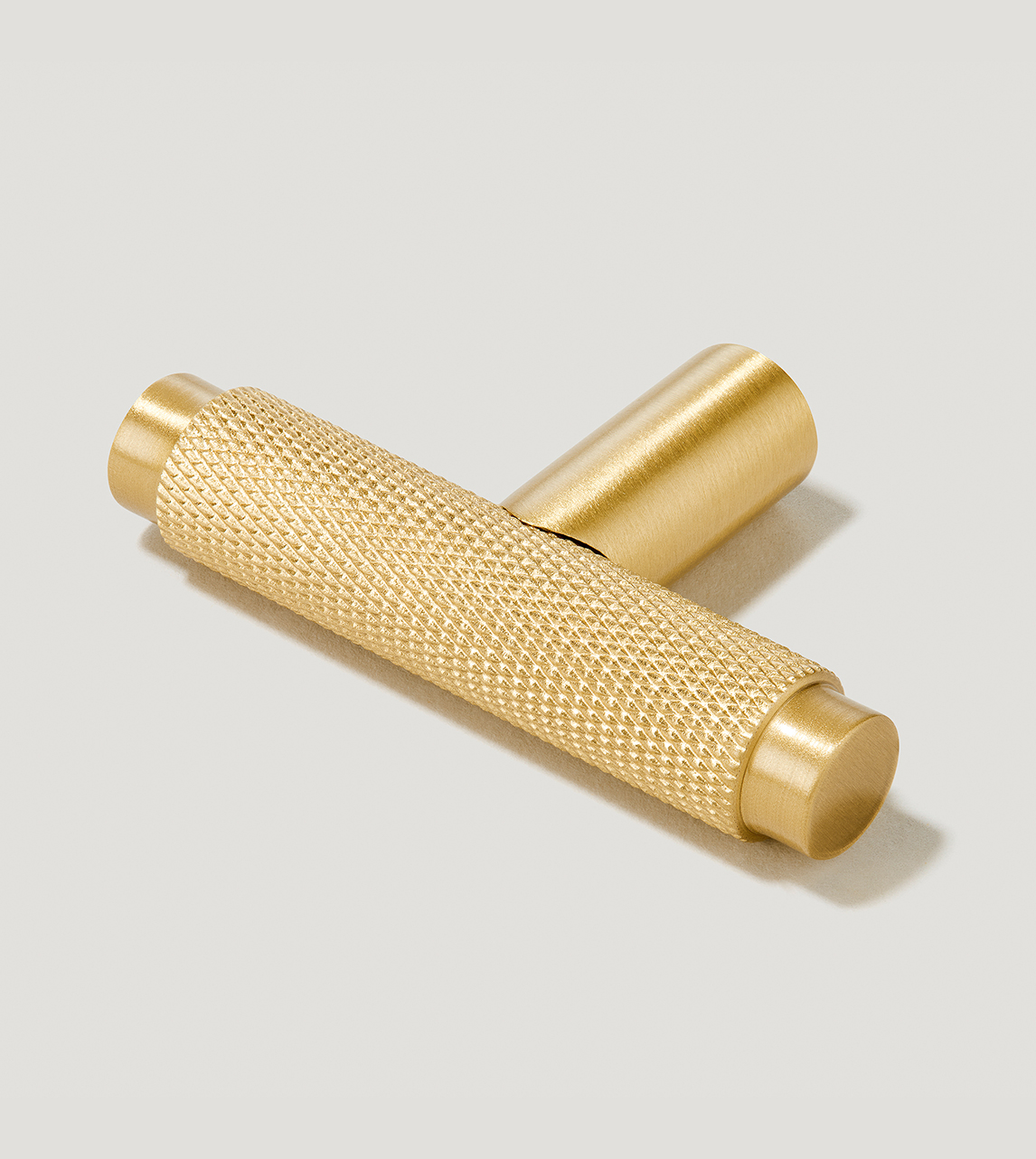 Plank Kepler, Knurled T Bar Handle, Brass Plank Swoon