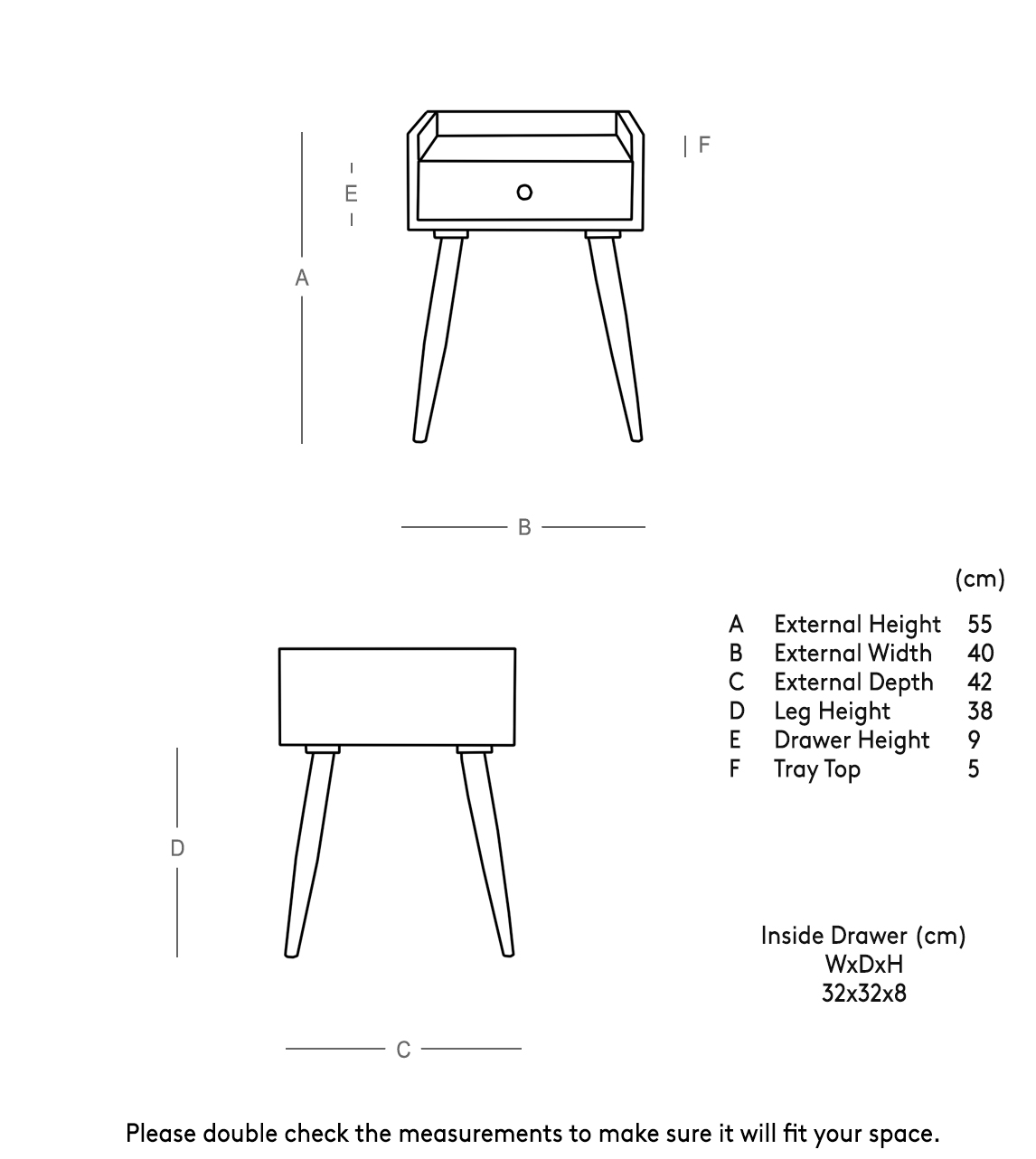 Swoon One Offs 1 MidCentury Bedside Table, Set of Two in Dark Mango