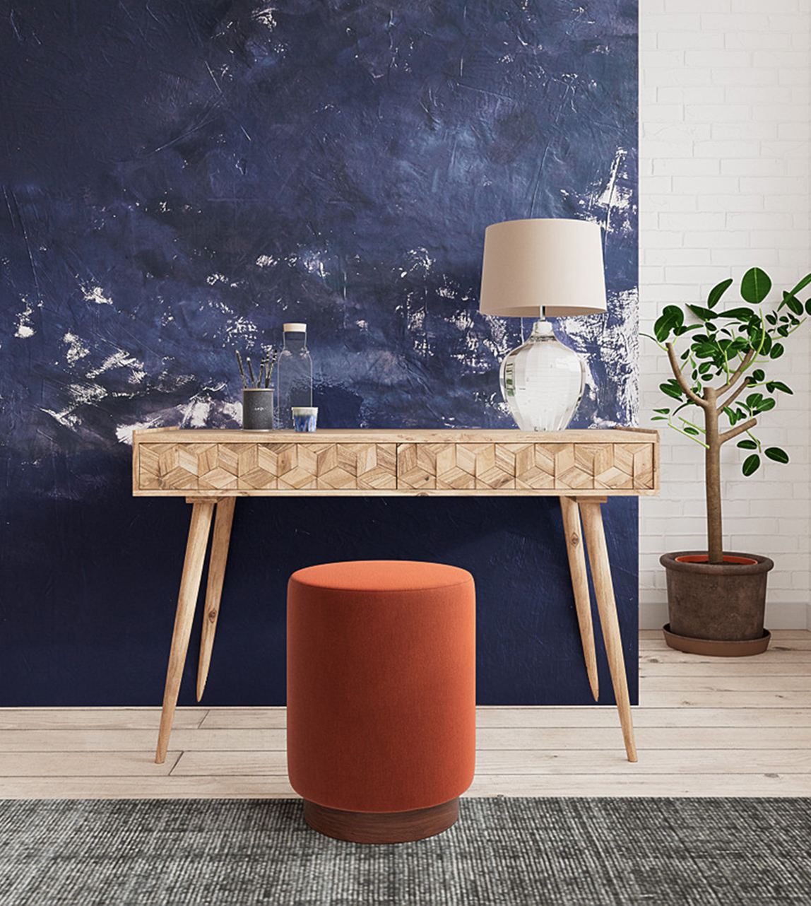 Terning MidCentury Desk in Natural Mango Wood Swoon