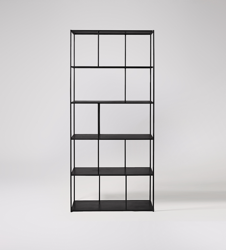 Aero Large Shelving Unit in Black Iron Swoon
