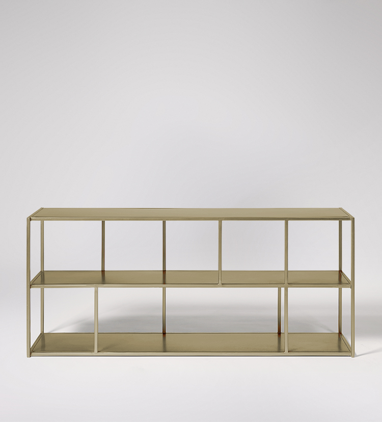 Small brass bookcase discount