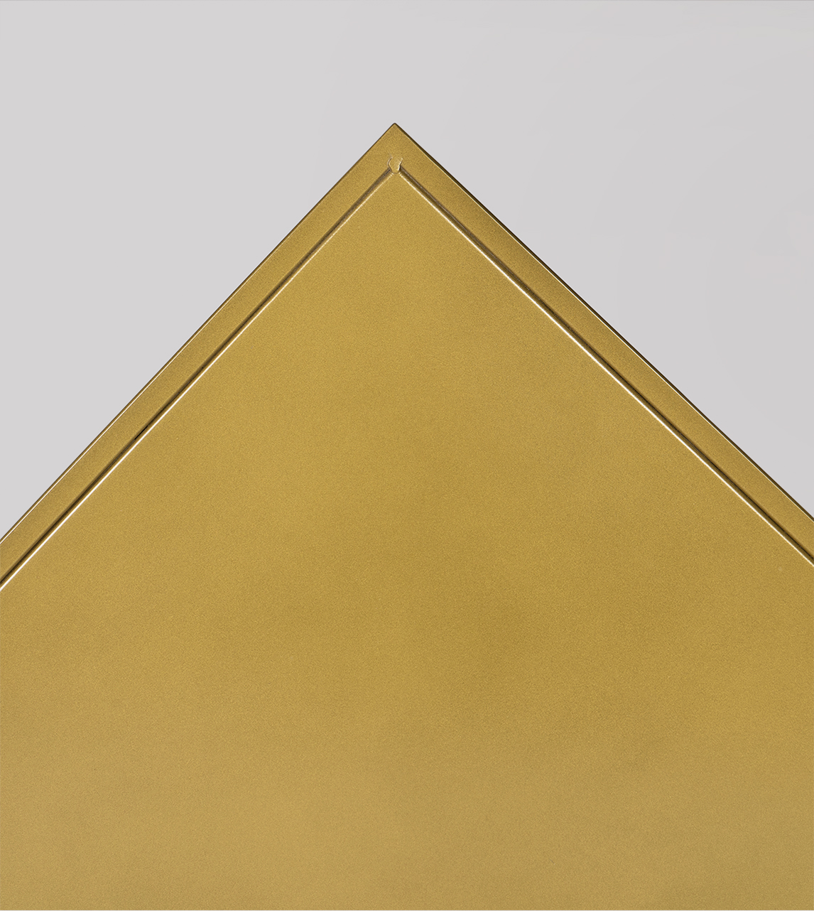 Aero Industrial Corner TV Stand in Brass Swoon