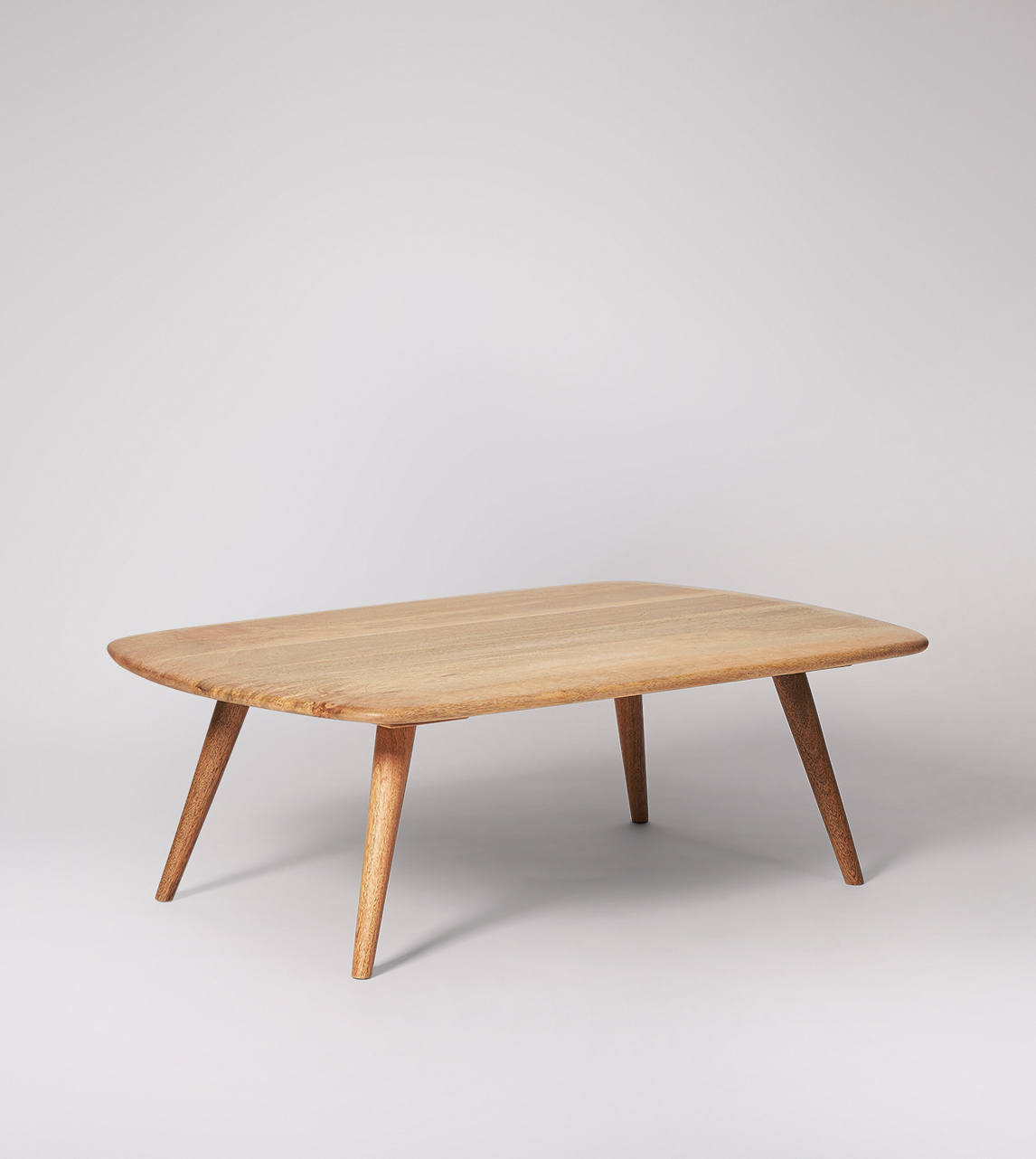 Akira Scandi Style Coffee Table In Natural Mango Wood Swoon