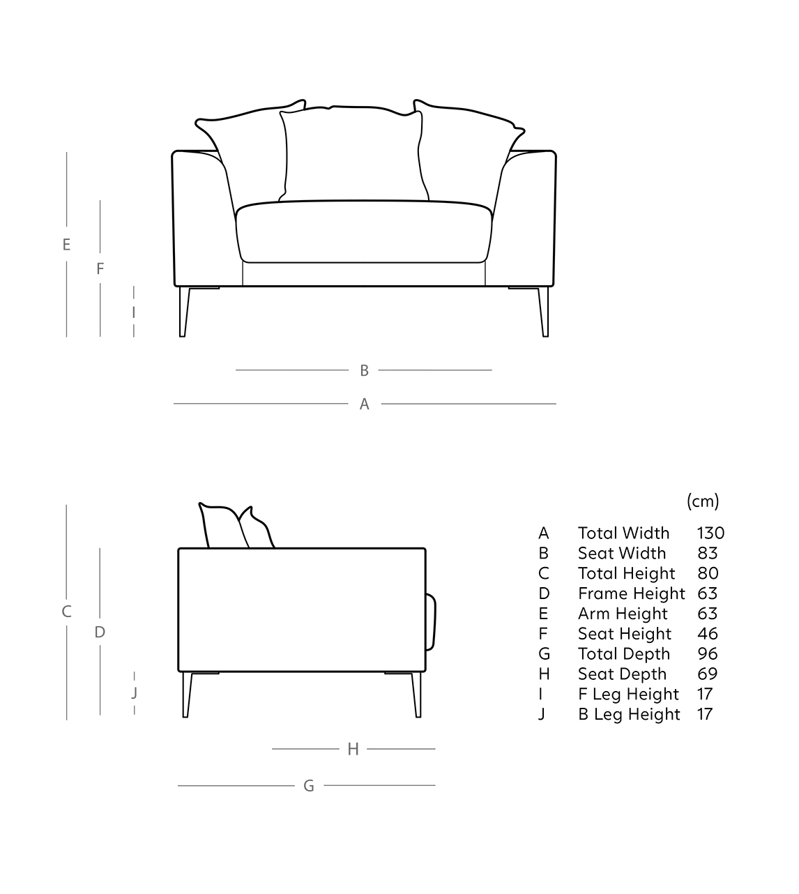 Alena Love Seat in Petrol Blue Easy Velvet with Brass Feet Almost