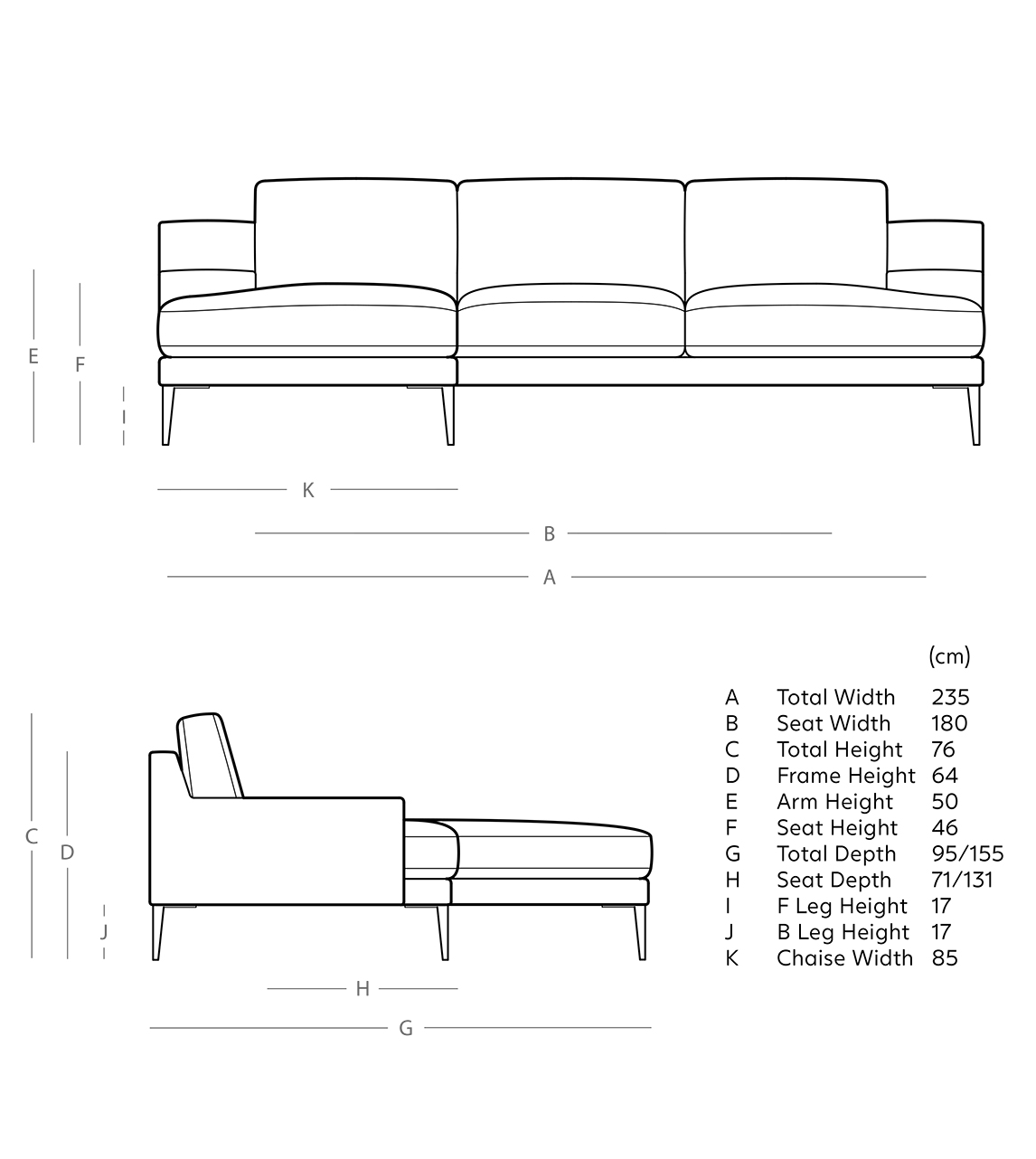 Almera Lefthand Corner Sofa Swoon