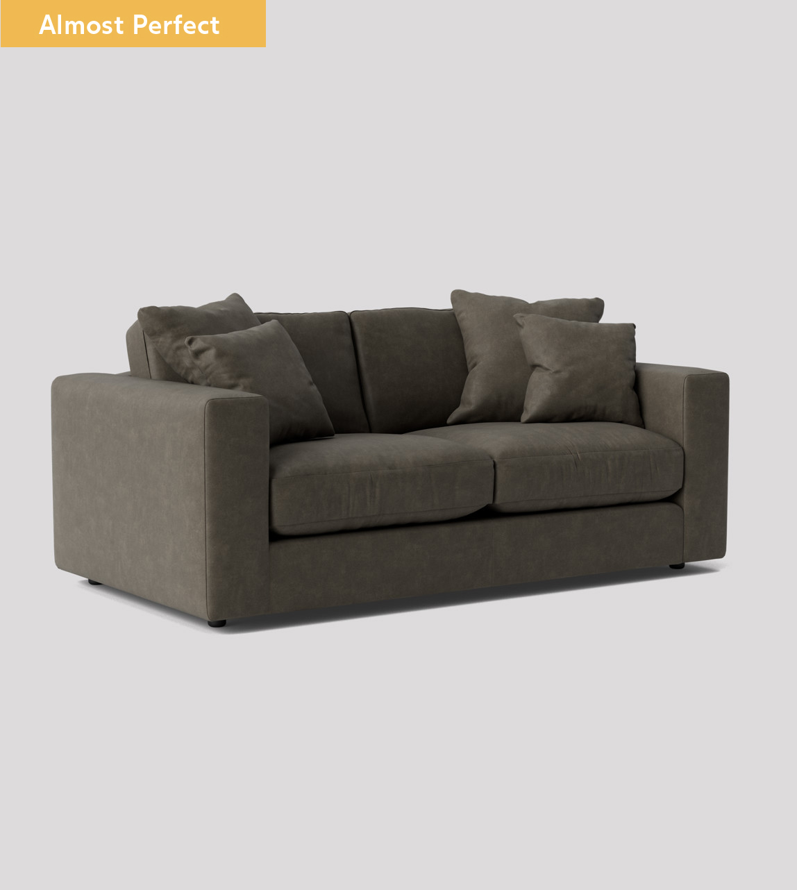 Althaea Twoseater Sofa in Aniline Smart Leather Swoon
