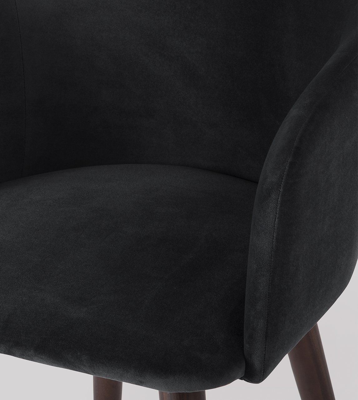 Arlo Scandi Dining Chairs, Set of Two in Dark Grey & Walnut Swoon