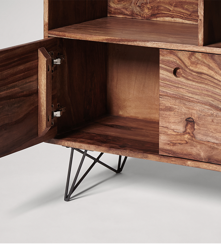 Axel Bookshelf, MidCentury Style in Rosewood Swoon