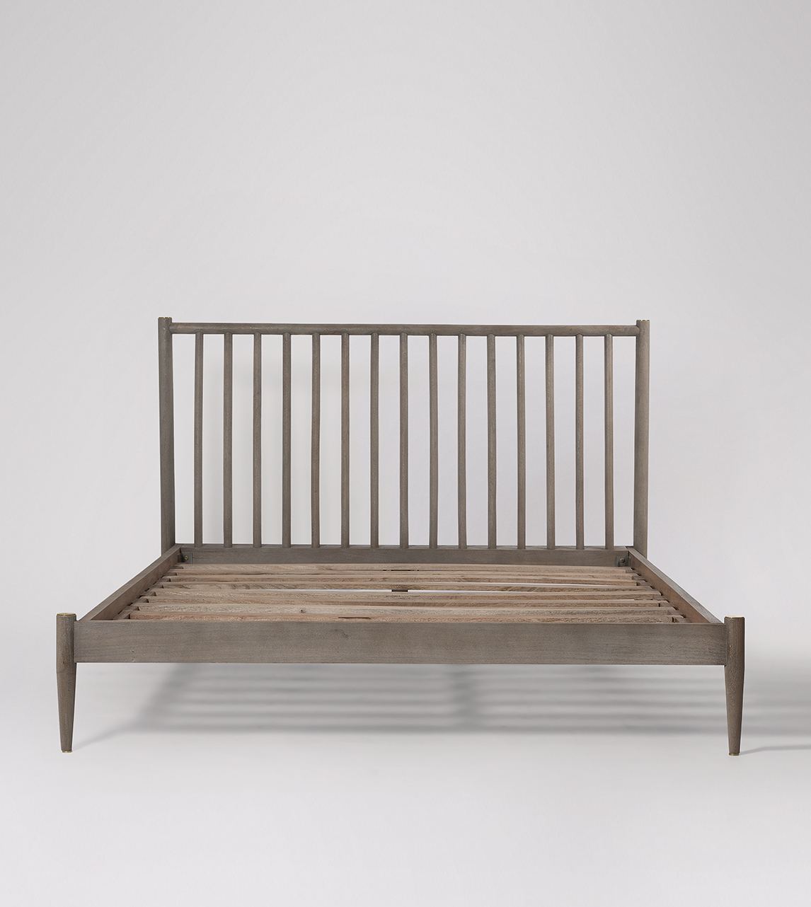 Cartwright Classic King Size Bed Frame in Sandblasted Grey Mango Wood