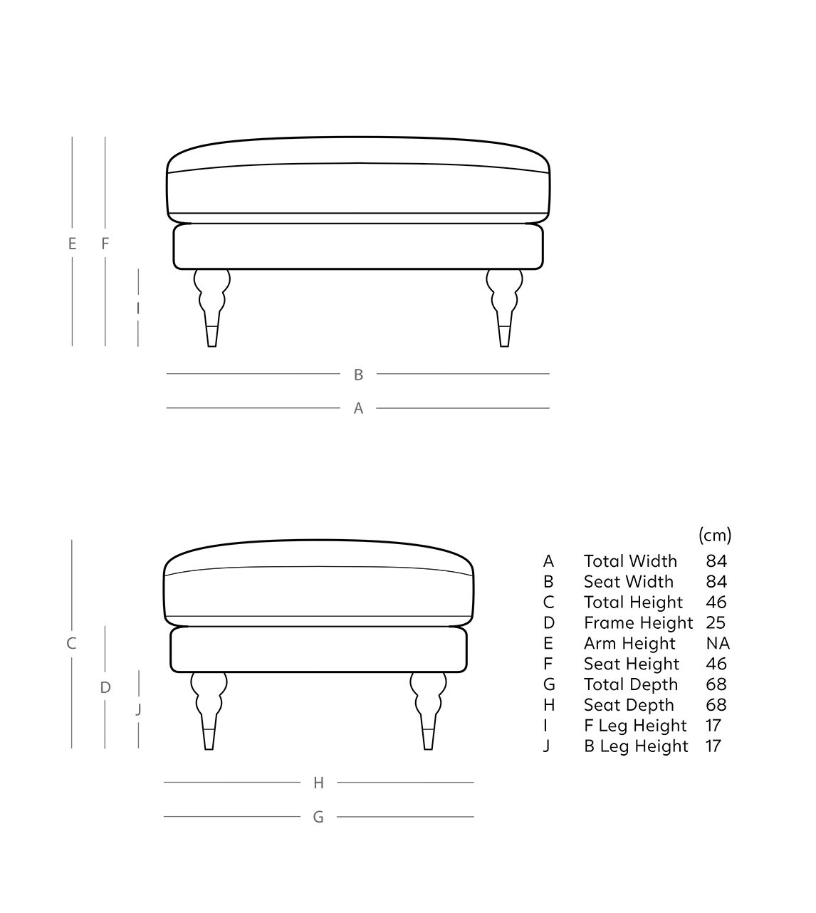 Charlbury Footstool Swoon