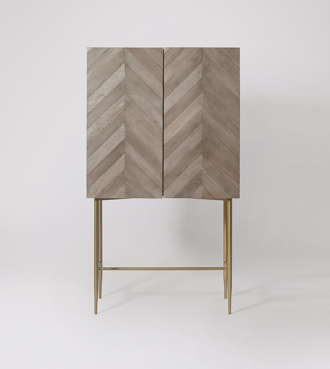 Herringbone deals drinks cabinet