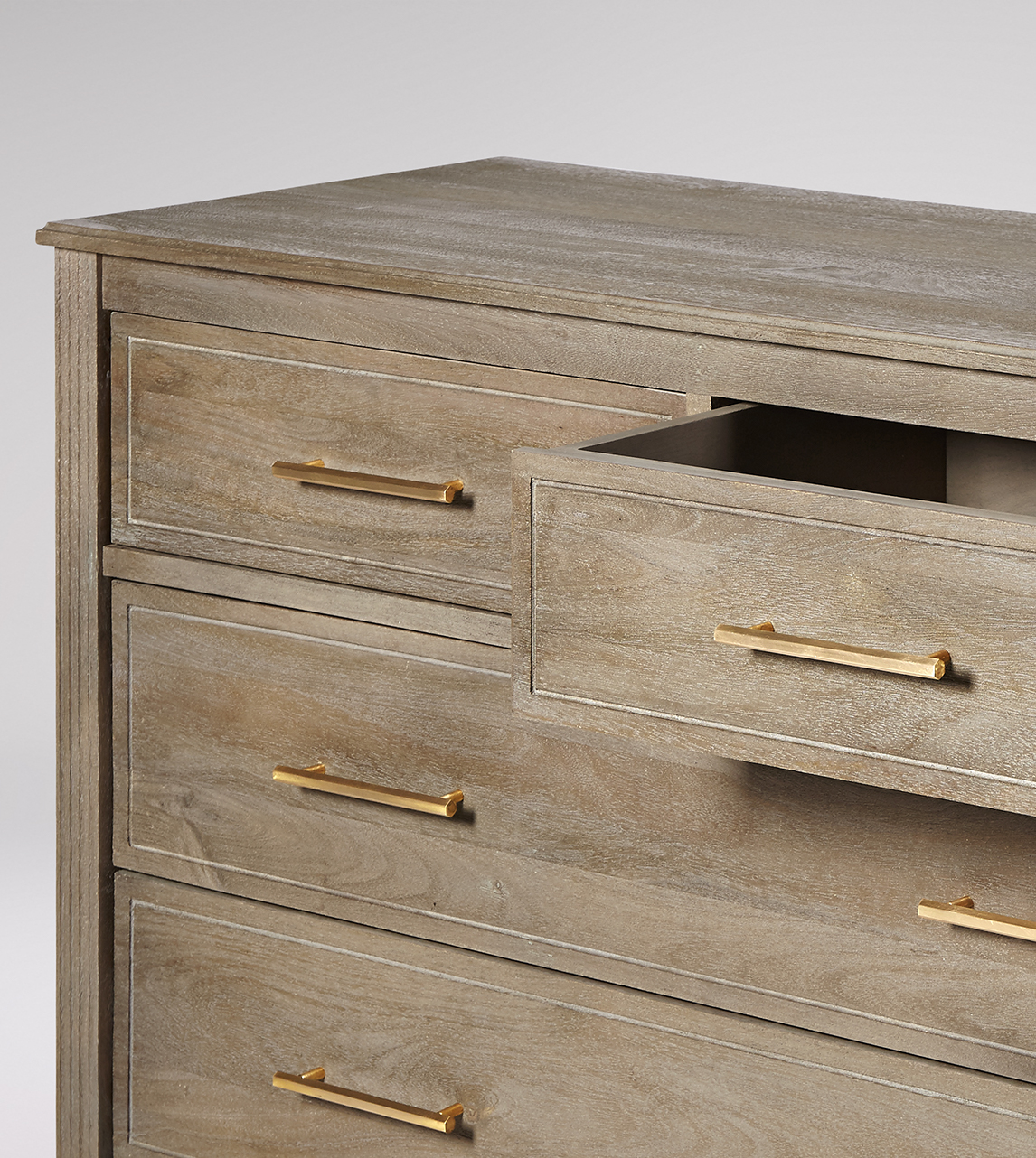 Claudine Chest of Drawers in Sandblasted Mango Wood Swoon