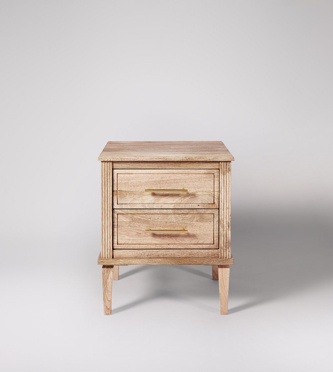 Claudine Bedside Table in Natural Mango Swoon