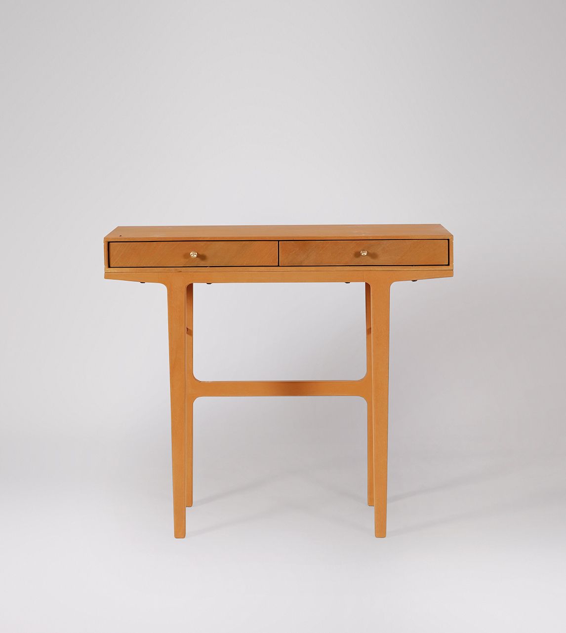 Noah MidCentury Console Table in Teakstained Mango Wood Swoon