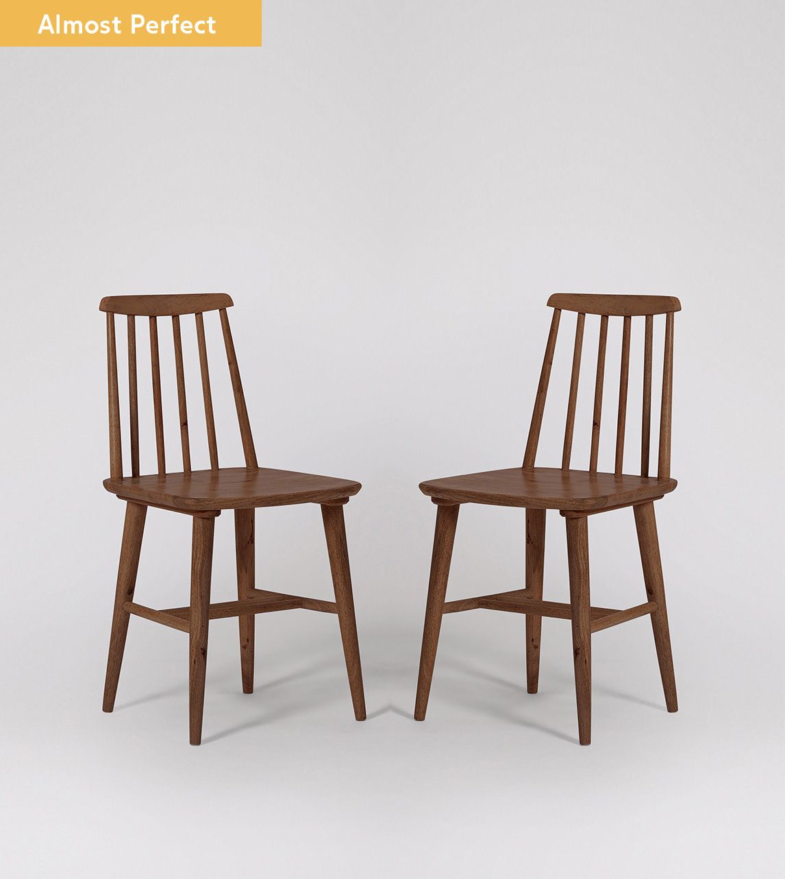 Ollie Mid Century Dining Chairs in Acacia Almost Perfect Swoon