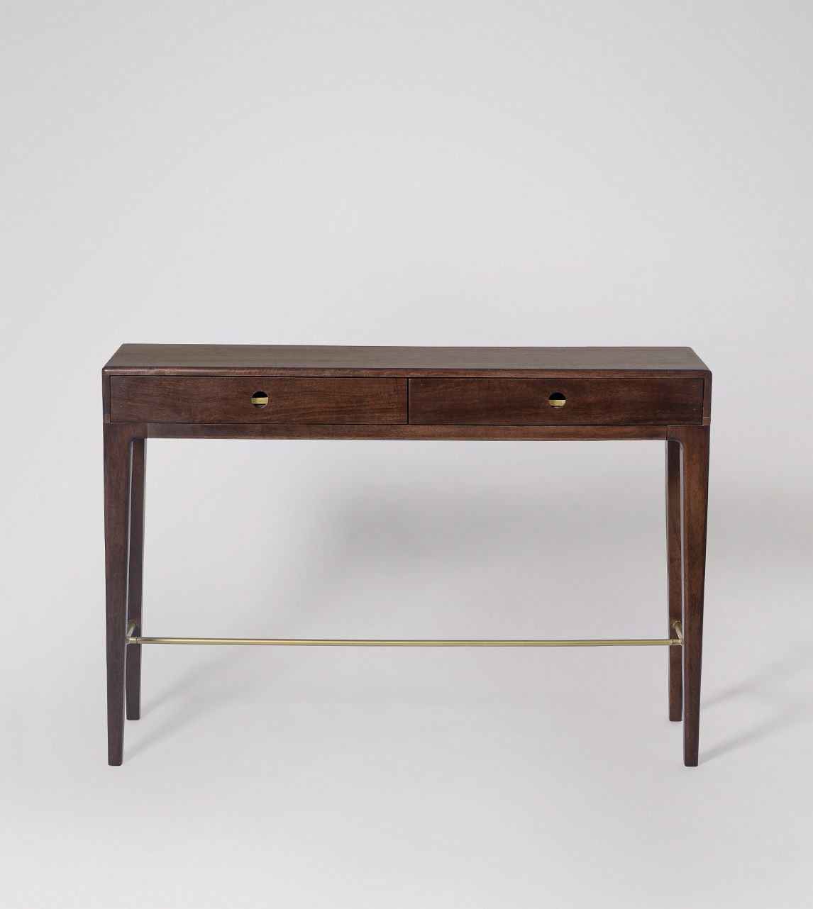Nyhavn Mid-Century Scandi Console Table in Light Brown Mango Wood