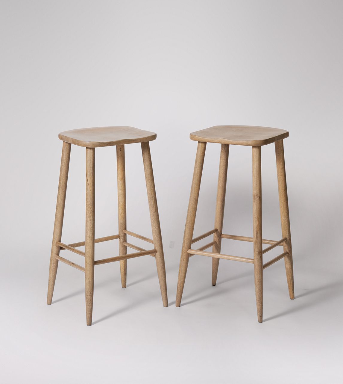 Vintage oak store bar stools