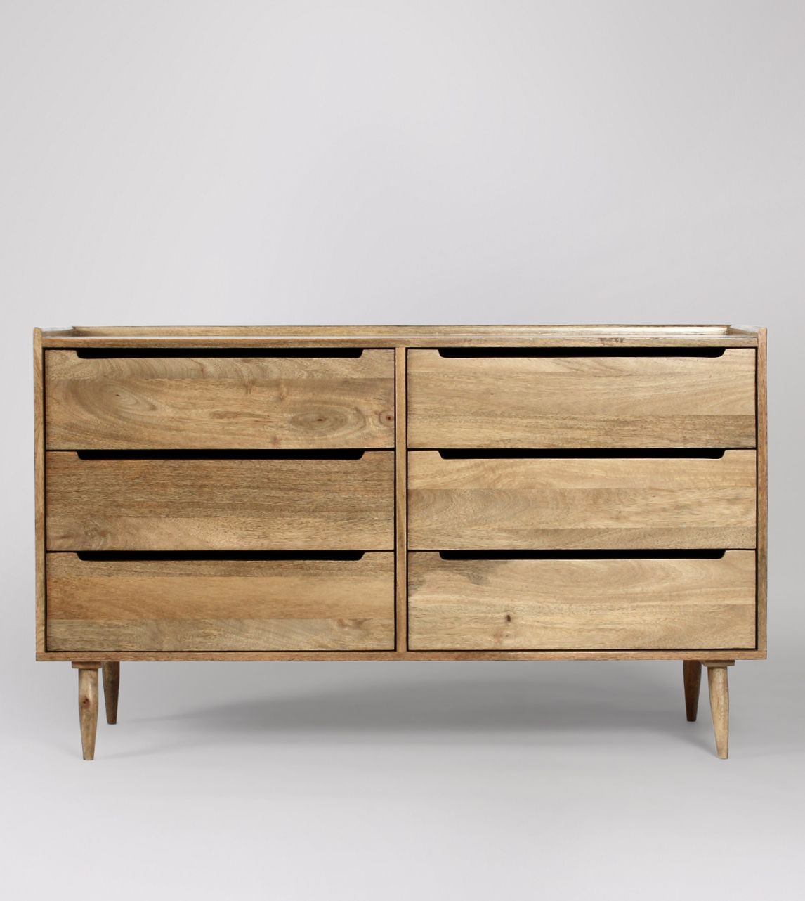 Light wood dresser with black deals hardware