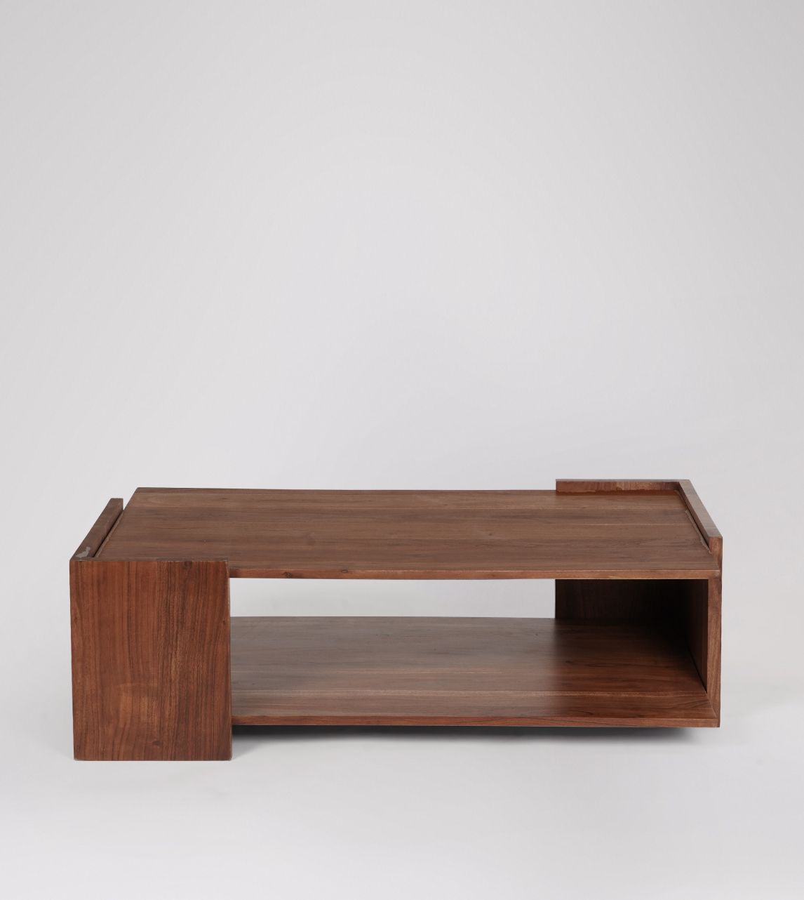 Swoon Wharfe Contemporary Coffee Table - Dark Brown