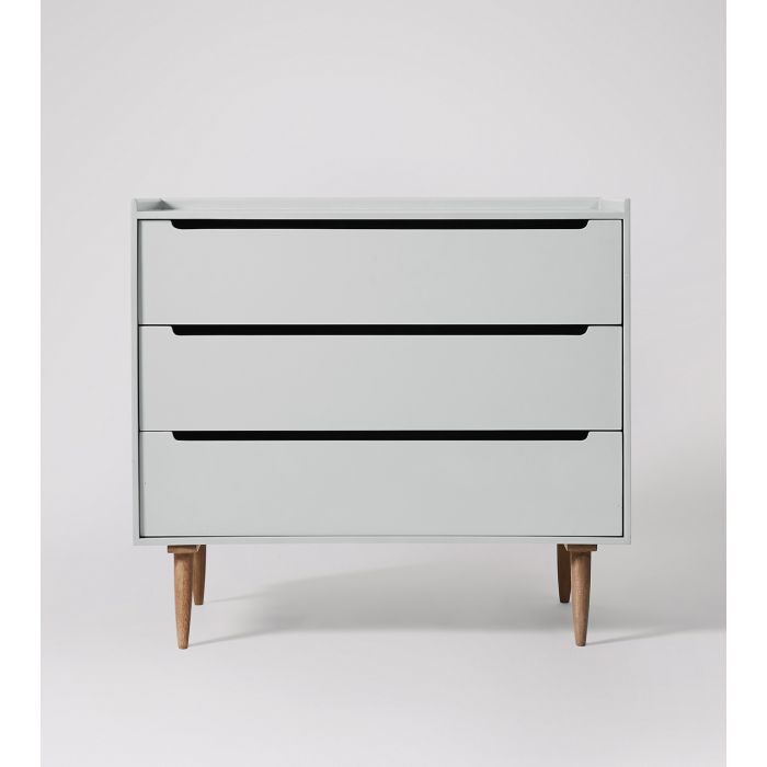 Grey Chest of Drawers Small & Large Drawers Swoon