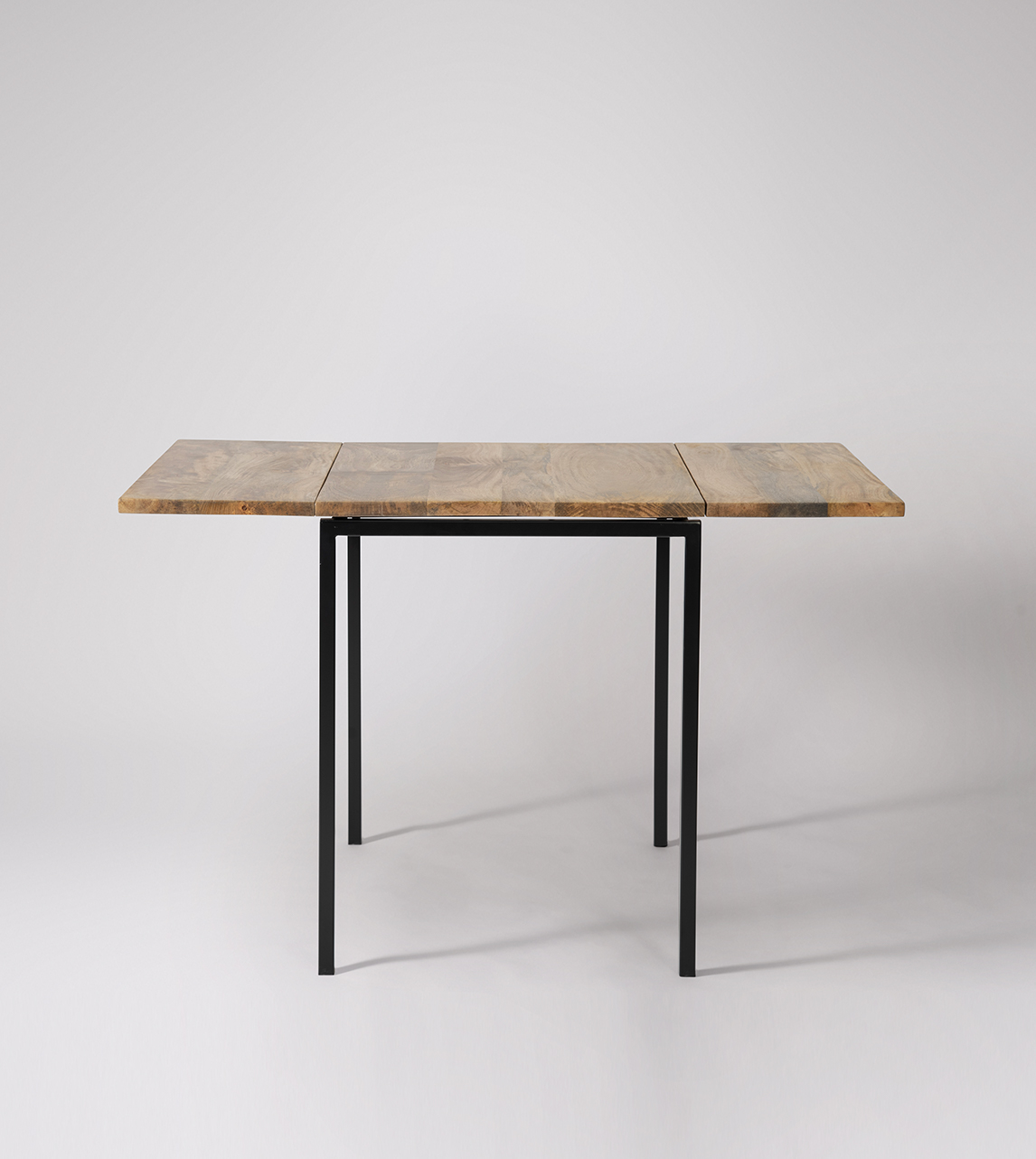 Docklands Industrial Drop Leaf Dining Table in Natural Mango Wood
