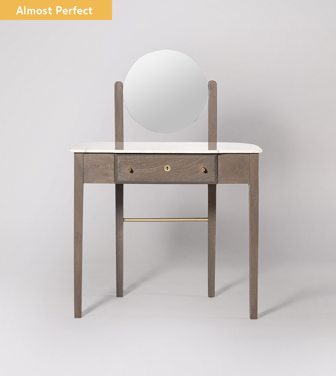 Grey marble dressing table discount