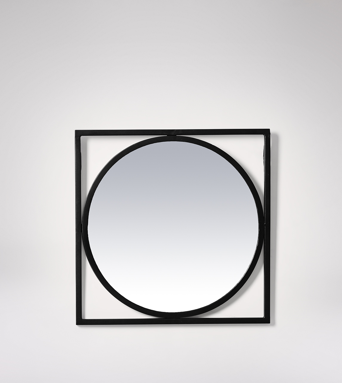 Echo Small Wall Mirror in Black Steel Swoon