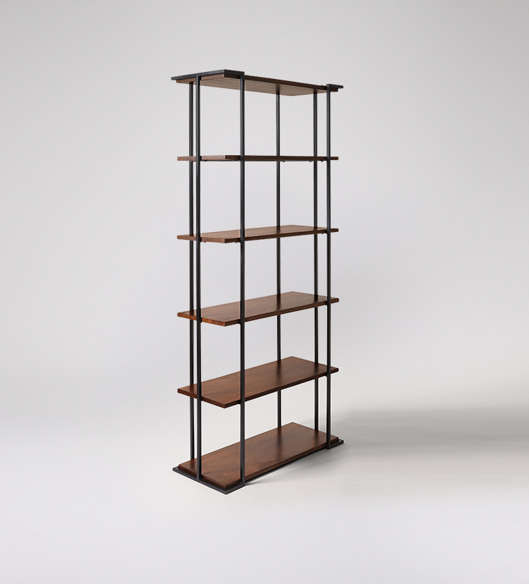 Etna shelving unit in Black and Mango Swoon
