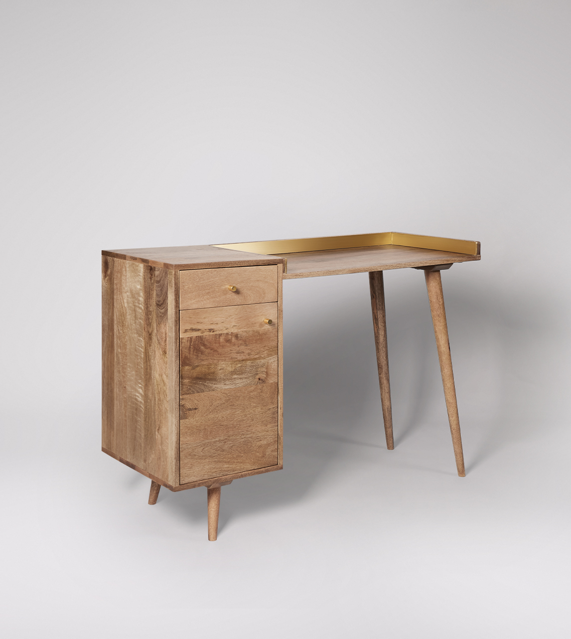 mango wood desk with drawers