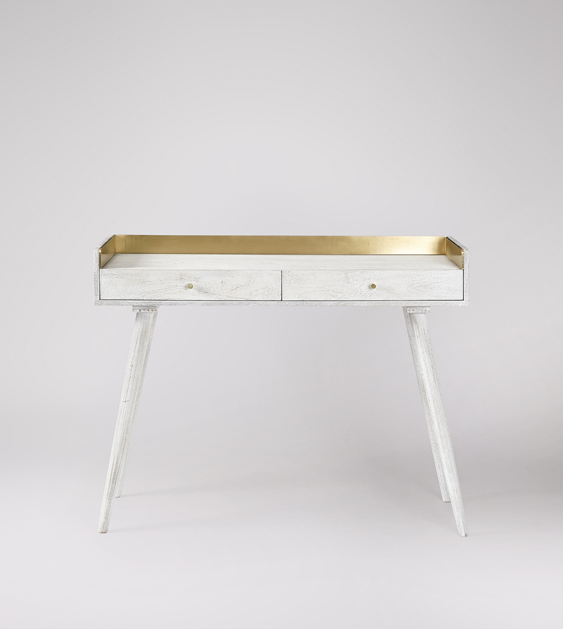 Leon mid century store desk white