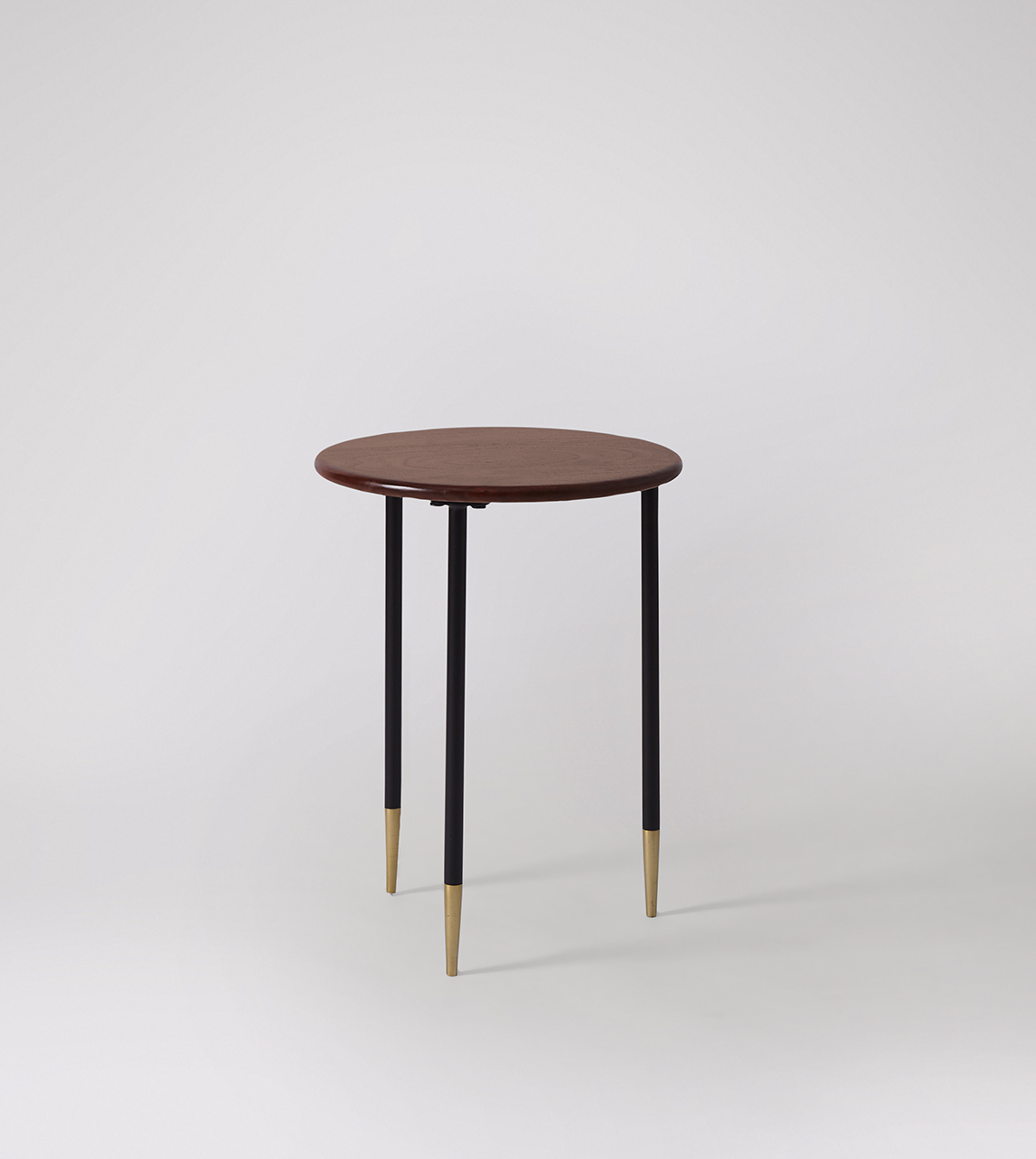 Galway Side Table, Midcentury Style in Acacia Swoon