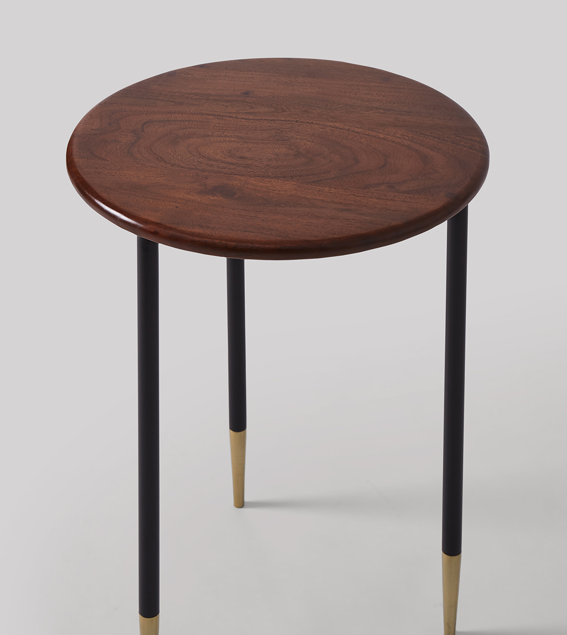 Galway Side Table, Midcentury Style in Acacia Swoon