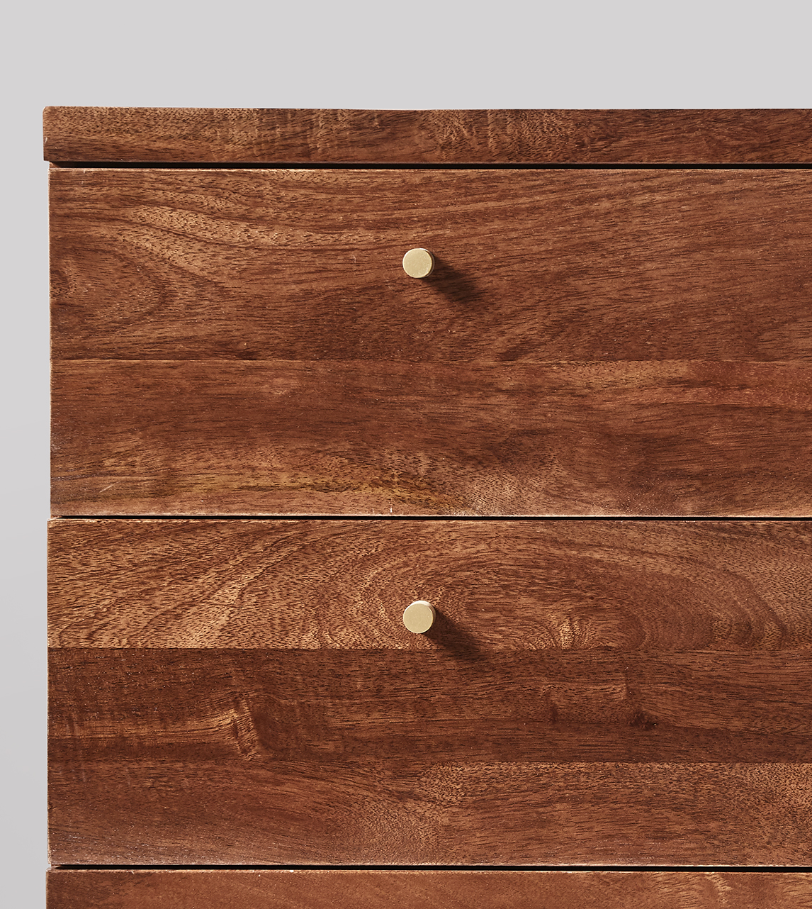 Halle MidCentury Modern Style, ThreeDrawer Chest of Drawers in Light