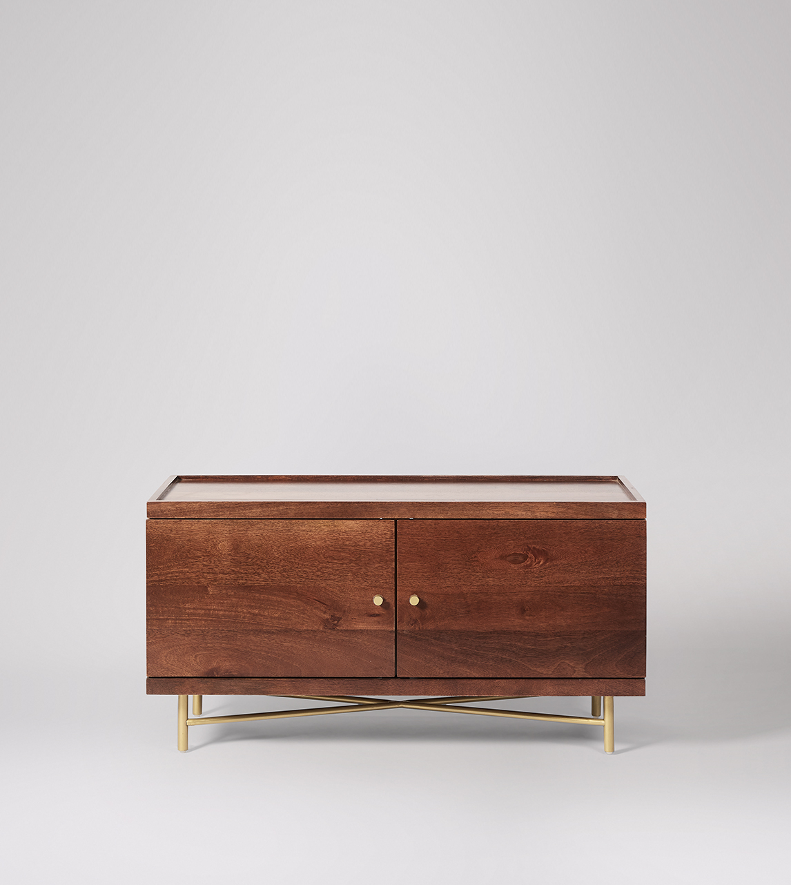 Small brown clearance tv stand