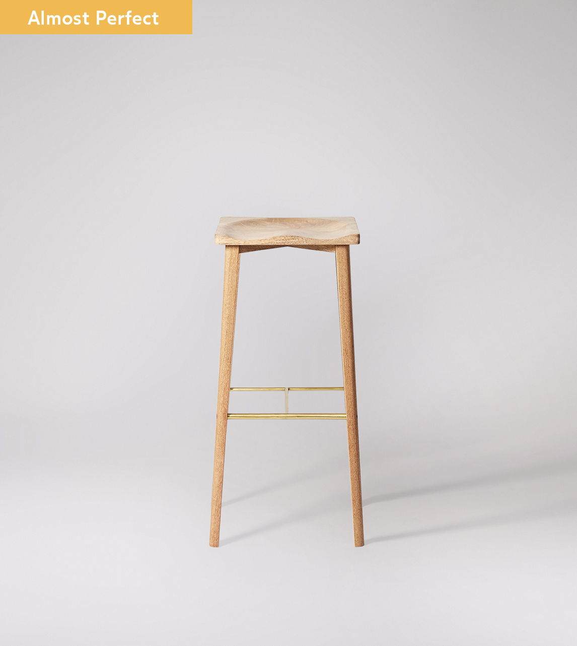 scandinavian wood stool