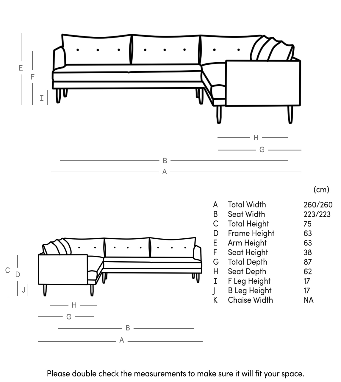 Kalmar Corner Sofa in Hunter Smart Wool with Dark Feet Almost Perfect Swoon