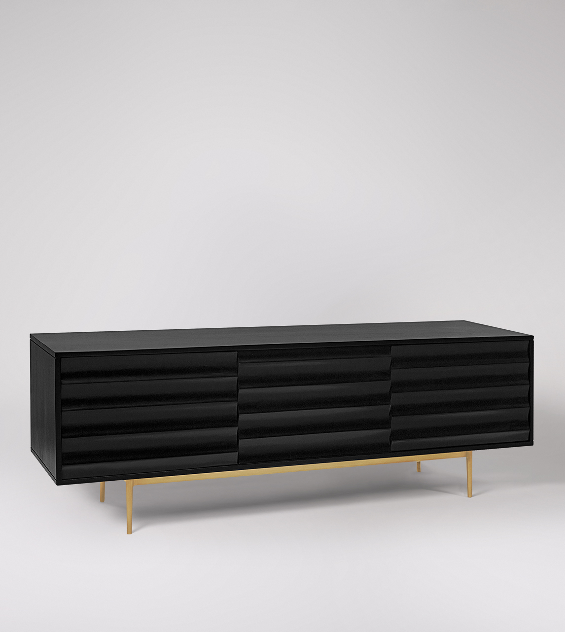 Black media unit hotsell