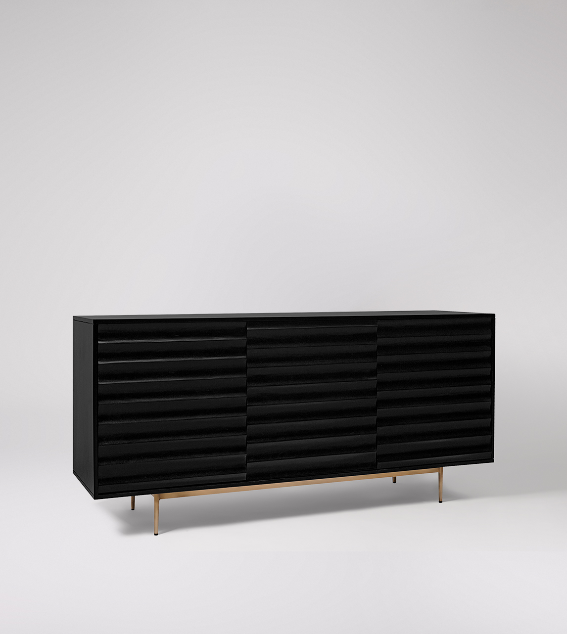 black modern sideboard