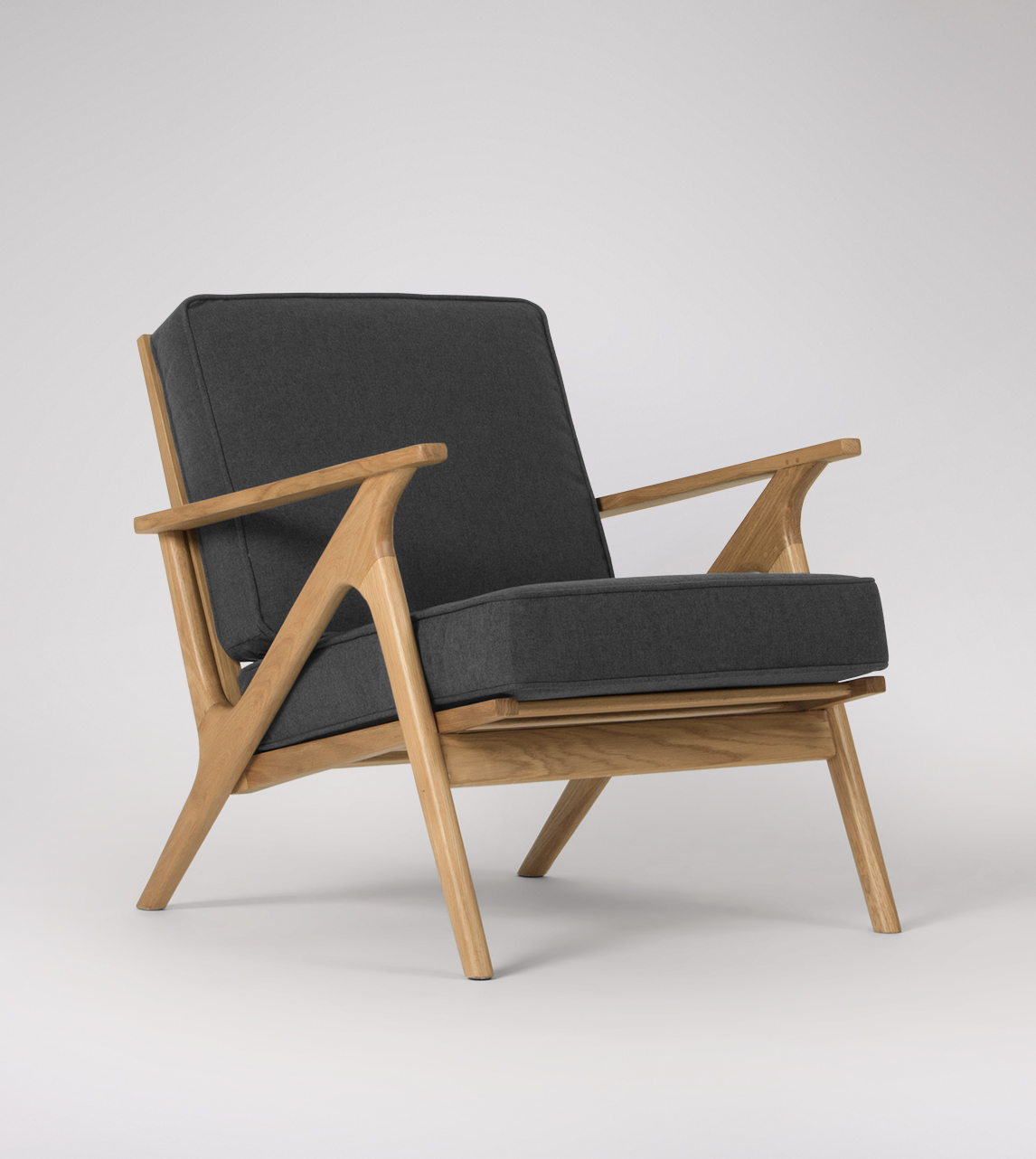 charcoal armchair