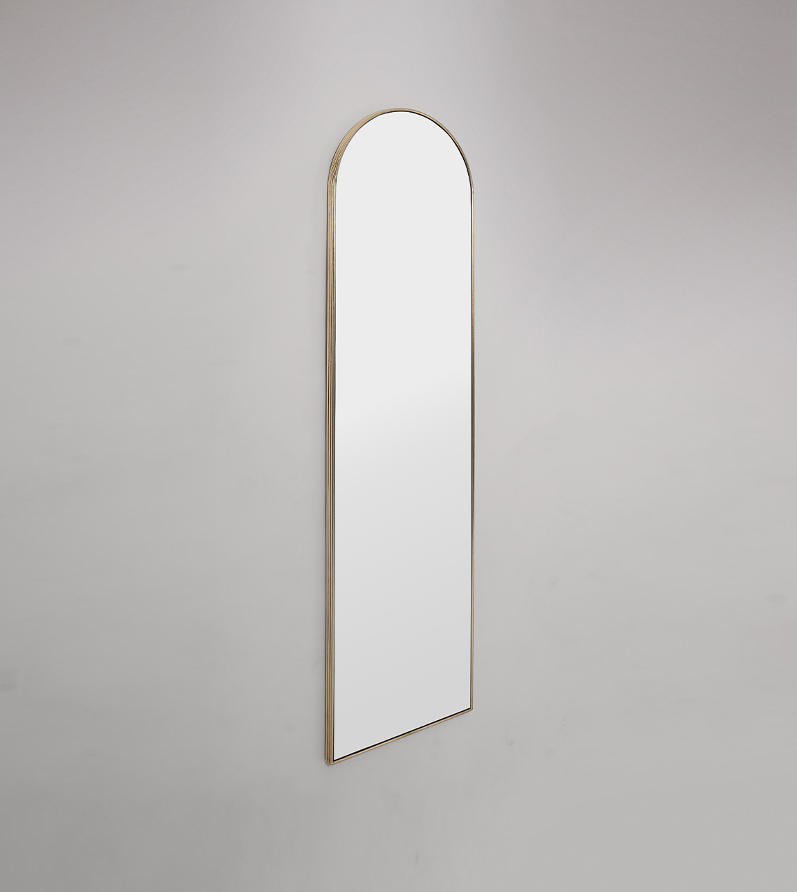 Lark Deco Mirror in Brass Swoon