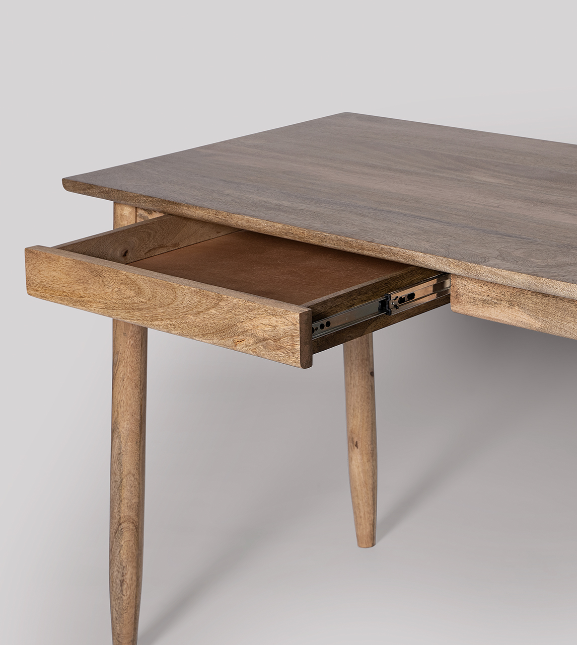 Maltby MidCentury Desk in Natural OakStained Mango Wood Swoon