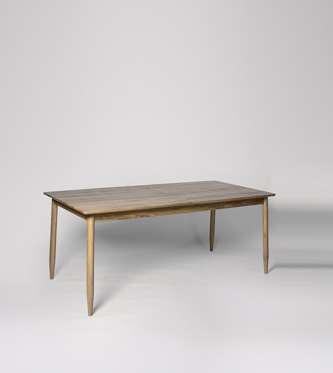 Maltby Large Extendable Dining Table, MidCentury Style in Natural Oak