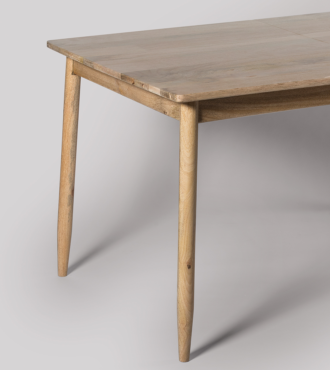 Maltby MidCentury Extendable Dining Table in Natural OakStained Mango