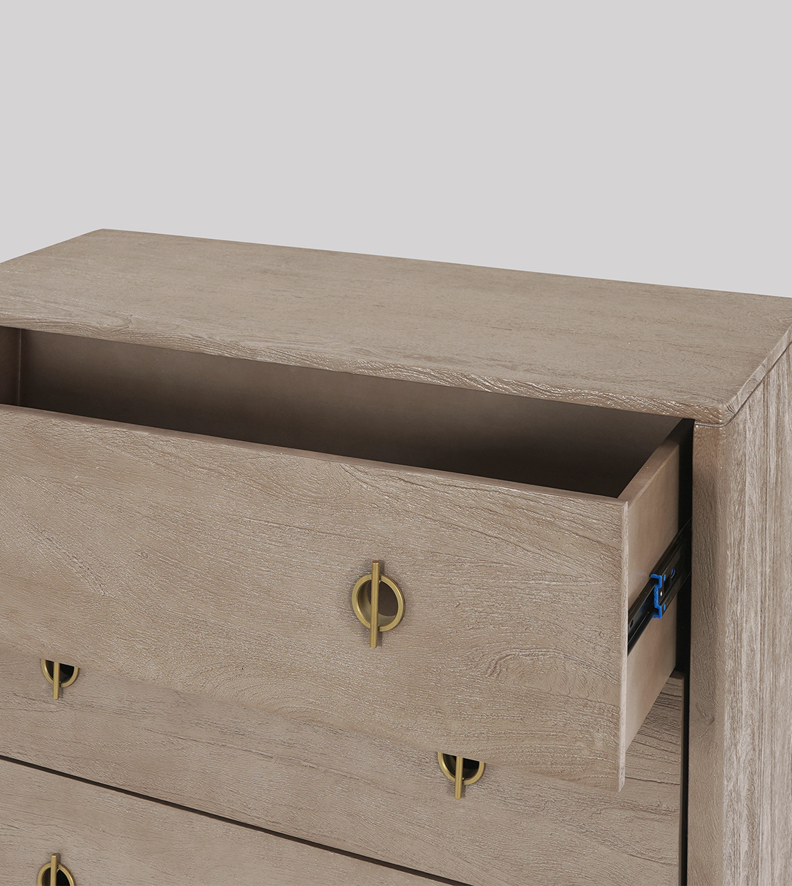 Morse Scandi Three-drawer Chest of Drawers in Sandblasted Grey Mango ...